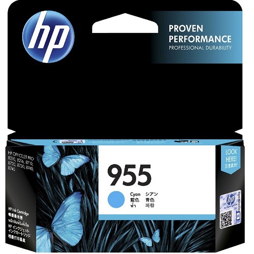 HP 955 (L0S51AA) Original 0.7k Ink Cartridge - Cyan